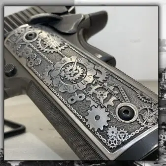 Steampunk Clockwork 1911 Grips