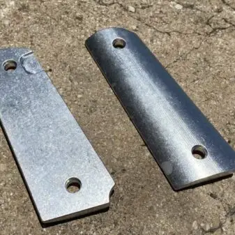 Billet Aluminum 1911 (Full Size) Grips with Ambi Cut