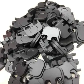 Bulk Black Anodized Glock 43 Backplates