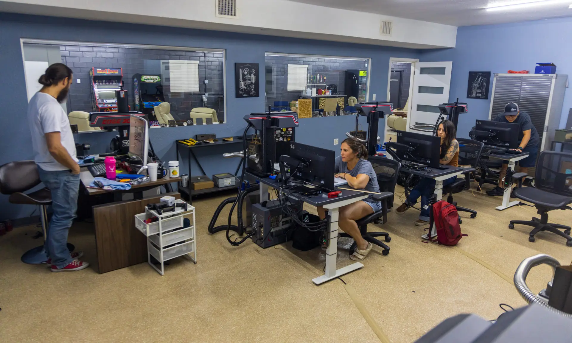 laser training student co2 laser engraving in the classroom learning_studying